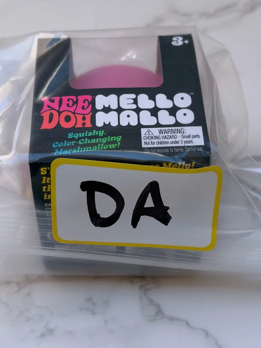 Schylling NeeDoh Mello Mallo Color Change Squishy Squeeze Viral Toy Nee Doh Pink